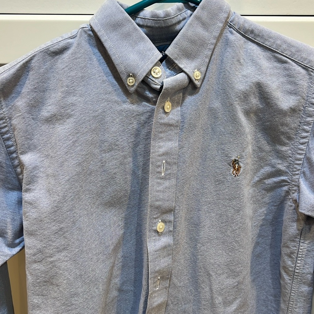 Ralph Lauren Blue Label Kids Button Down Shirt - Light Blue